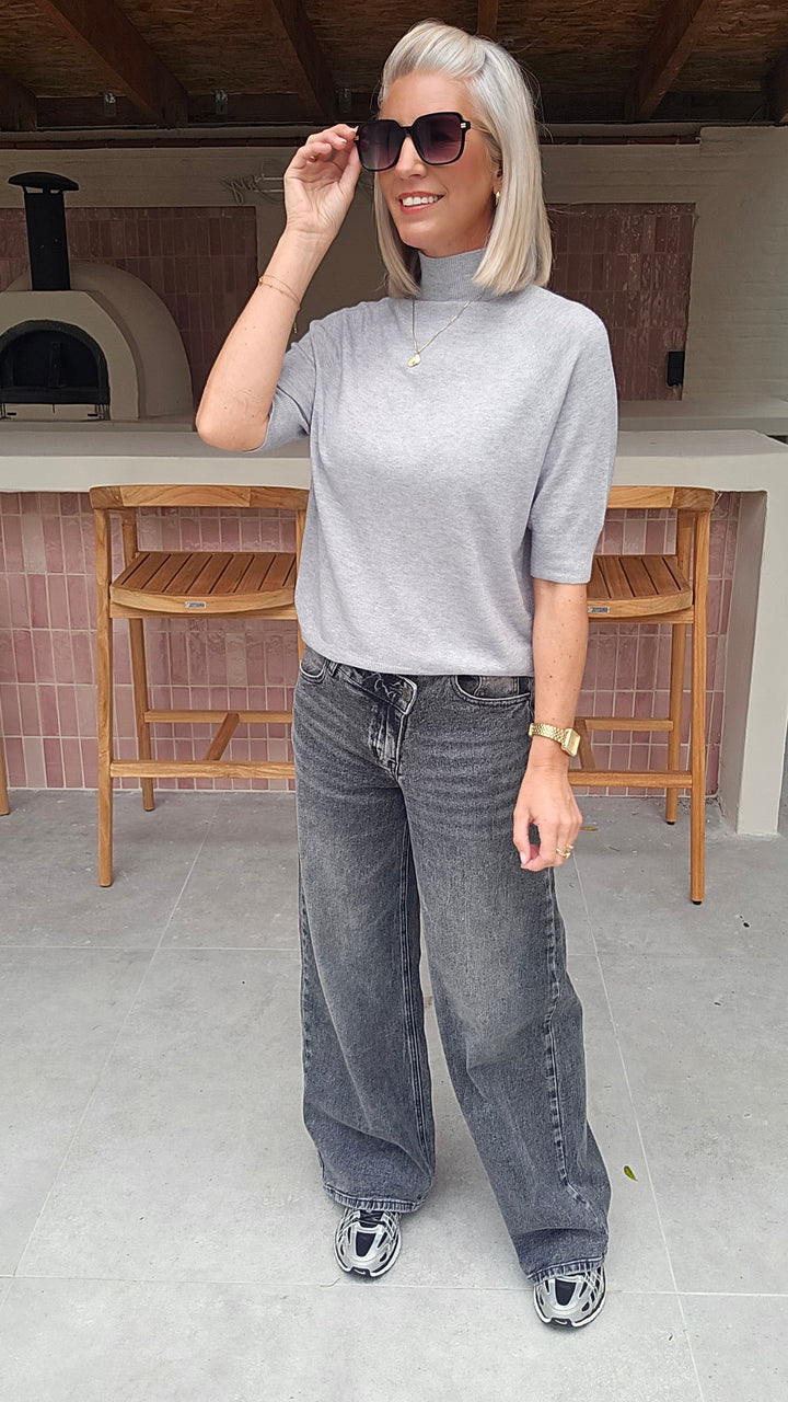 YSABEL knit pearl grey