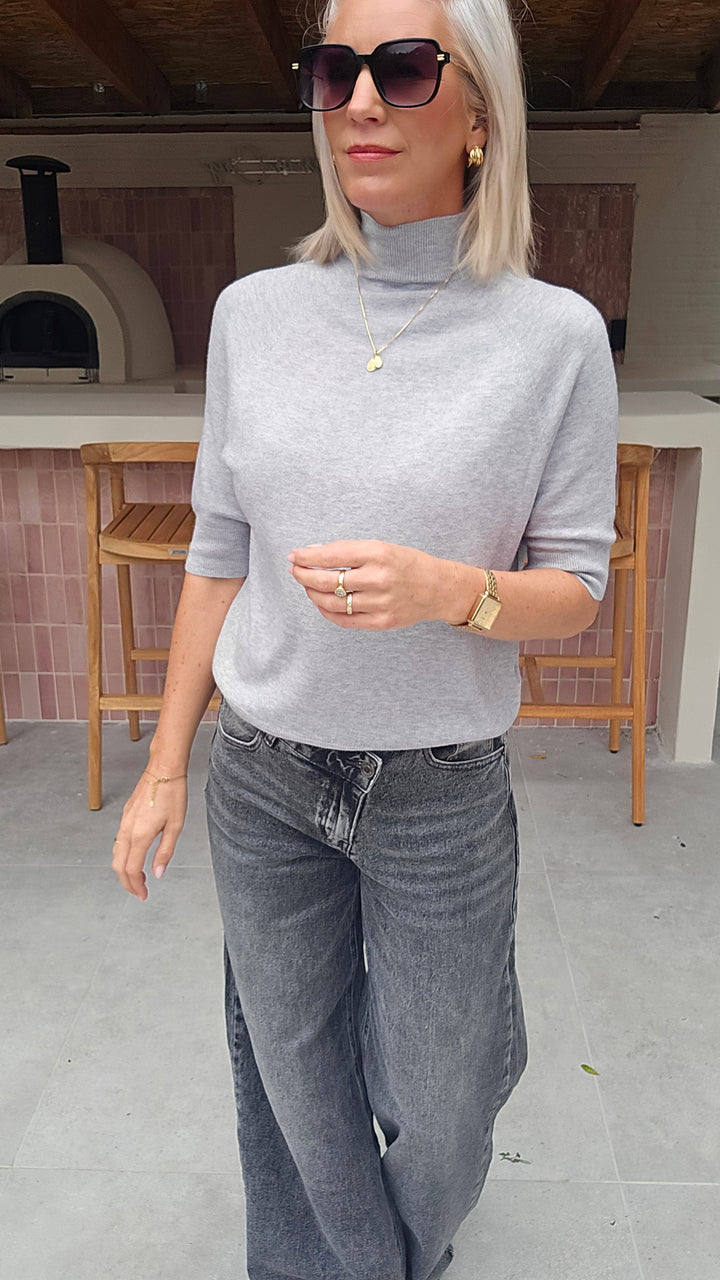 YSABEL knit pearl grey