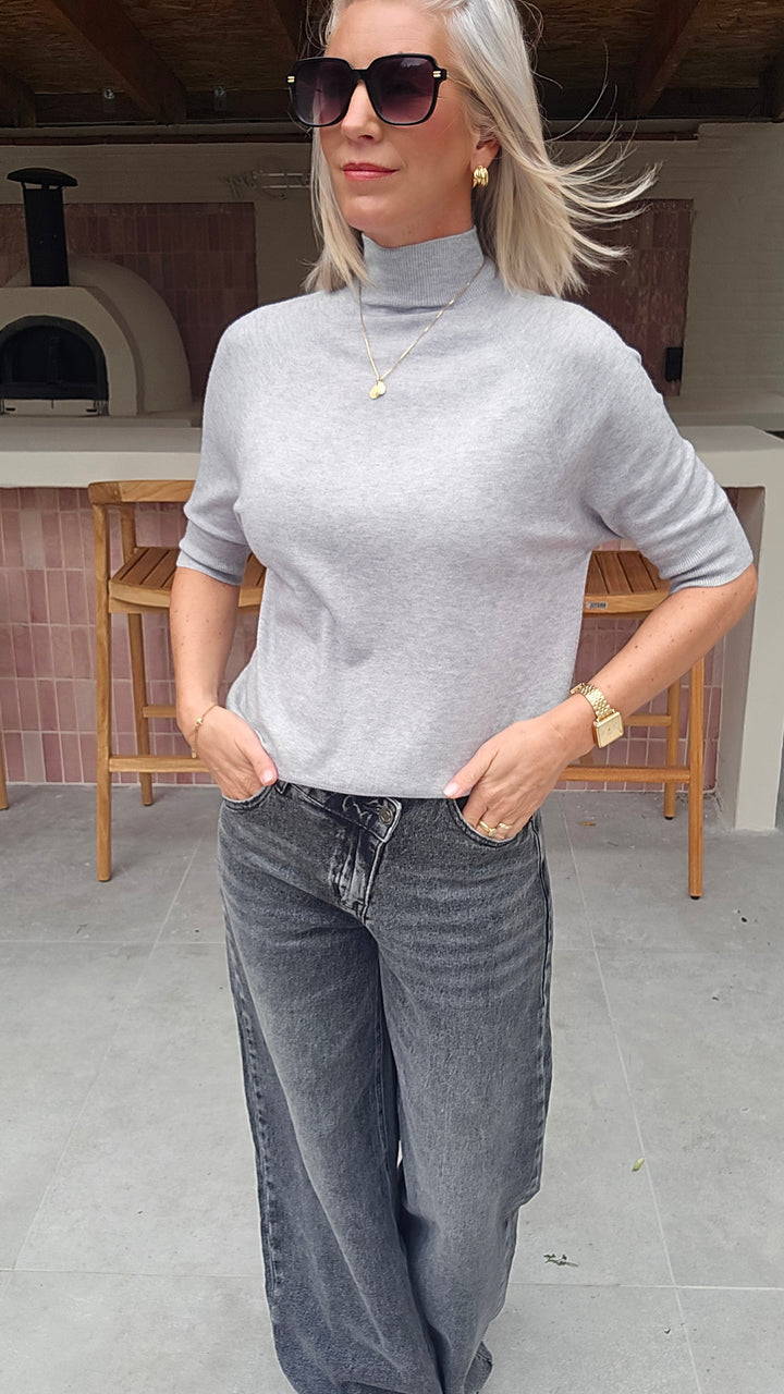 YSABEL knit pearl grey