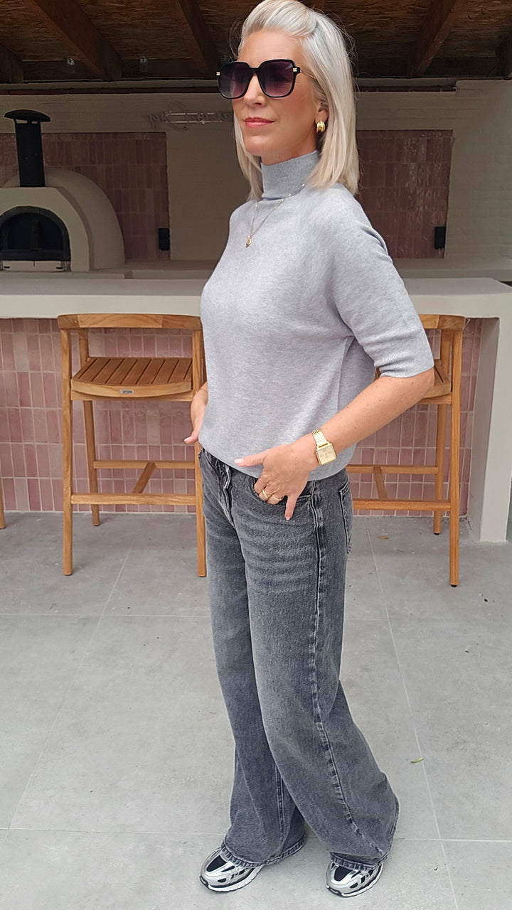 YSABEL knit pearl grey