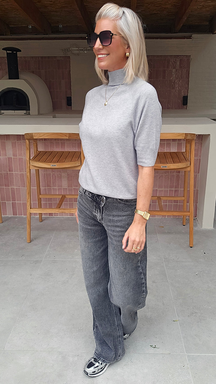 YSABEL knit pearl grey