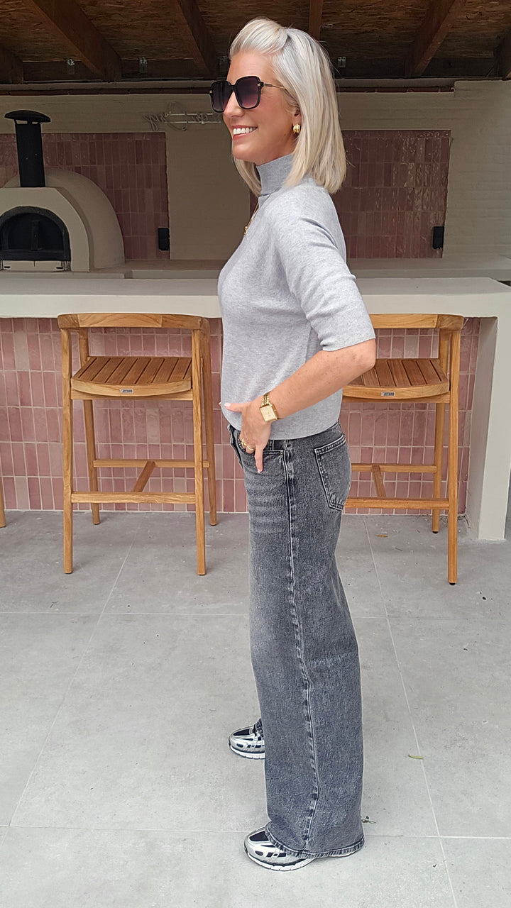 YSABEL knit pearl grey