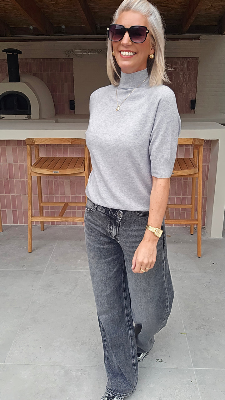 YSABEL knit pearl grey