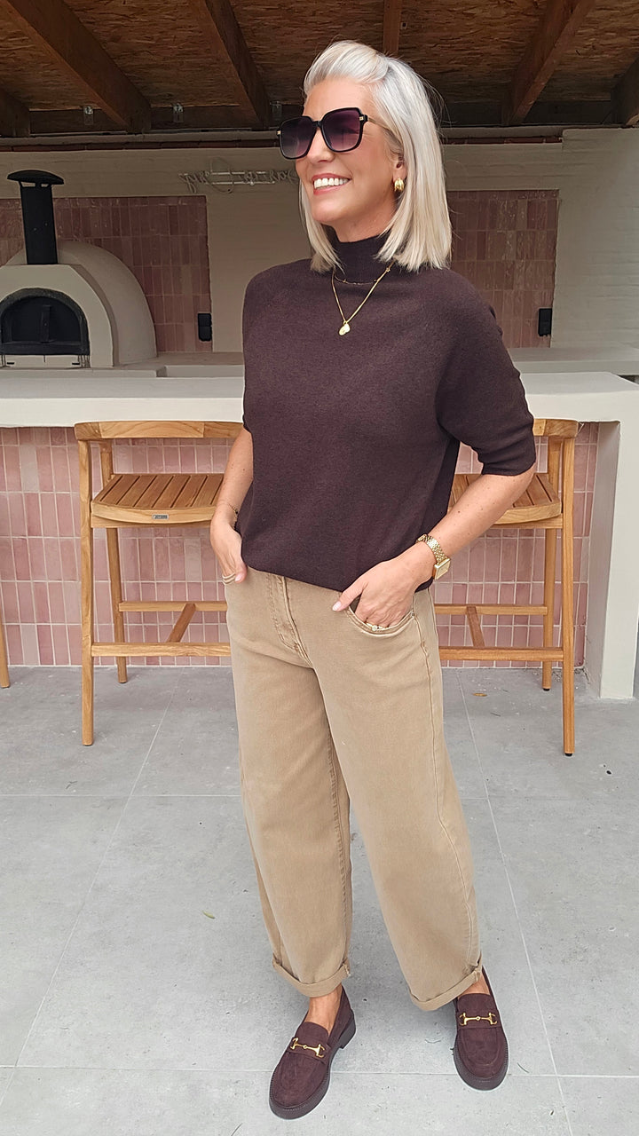 YSABEL knit chocolat
