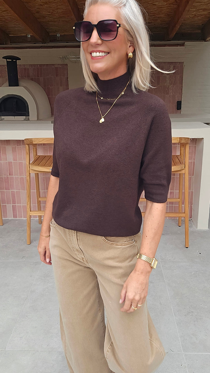 YSABEL knit chocolat