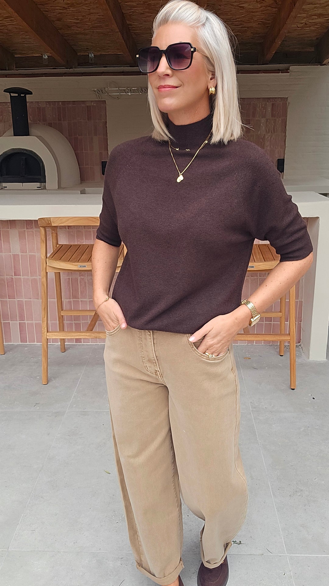 YSABEL knit chocolat