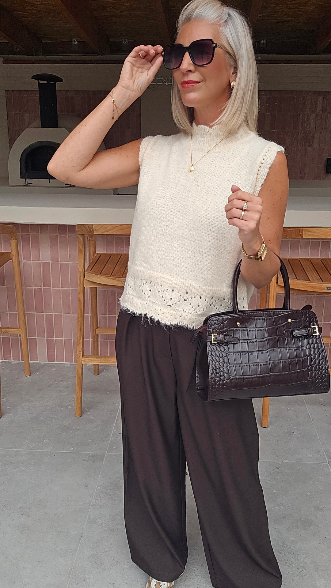 KIRAN knit ecru