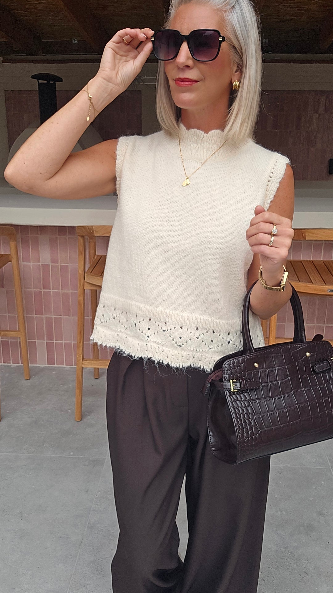 KIRAN knit ecru
