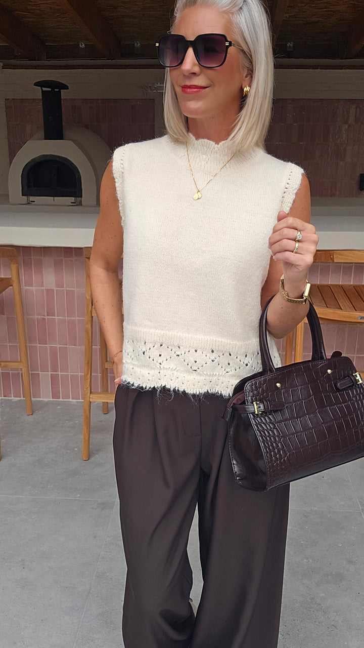 KIRAN knit ecru