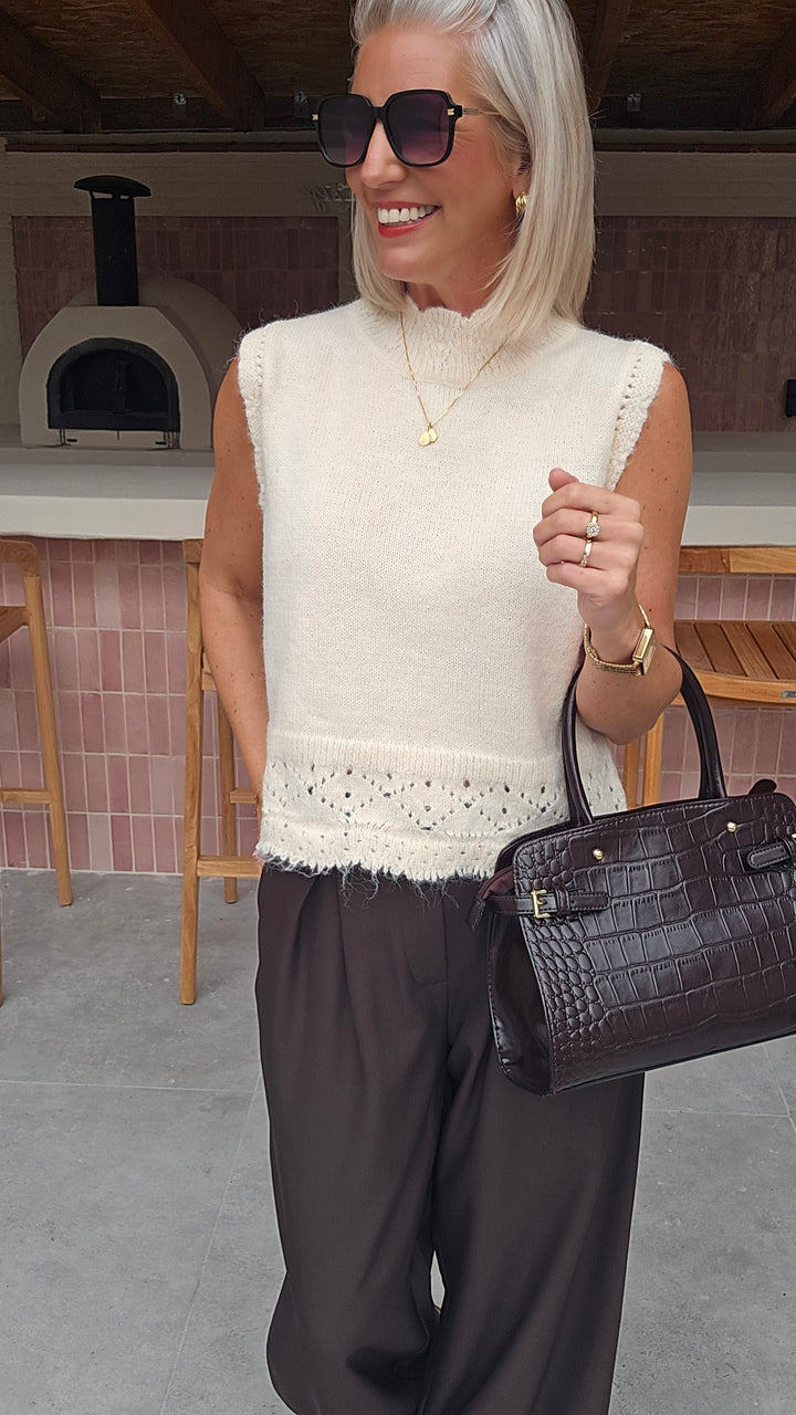 KIRAN knit ecru