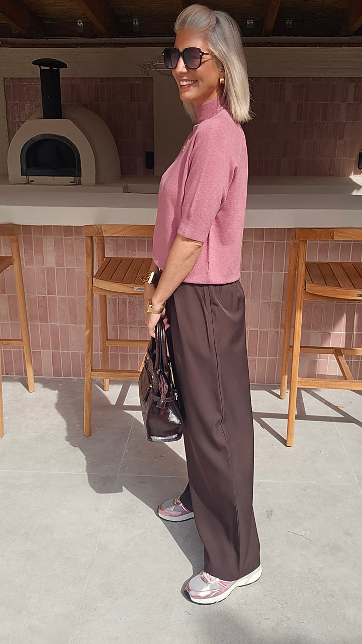 YSABEL knit dusty rose