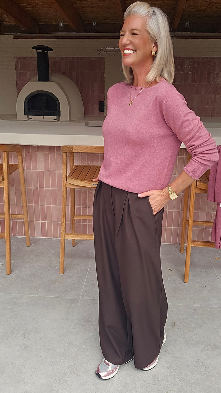 YVI knit dusty rose
