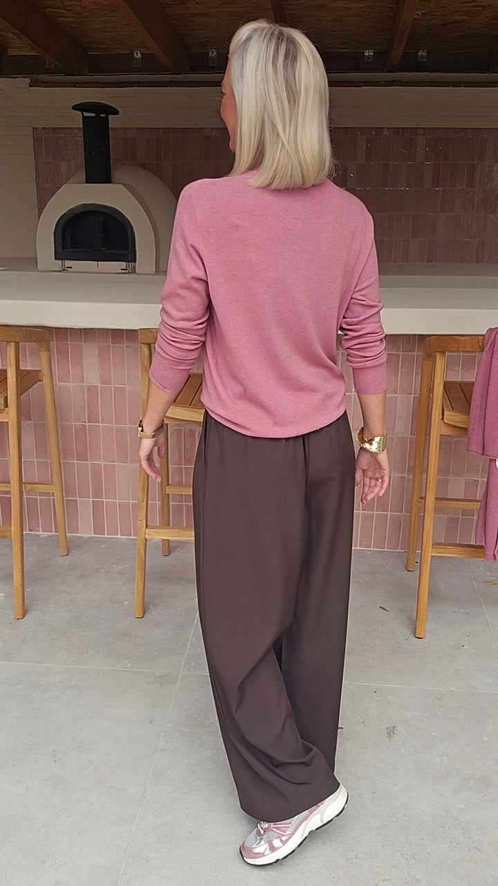 YVI knit dusty rose