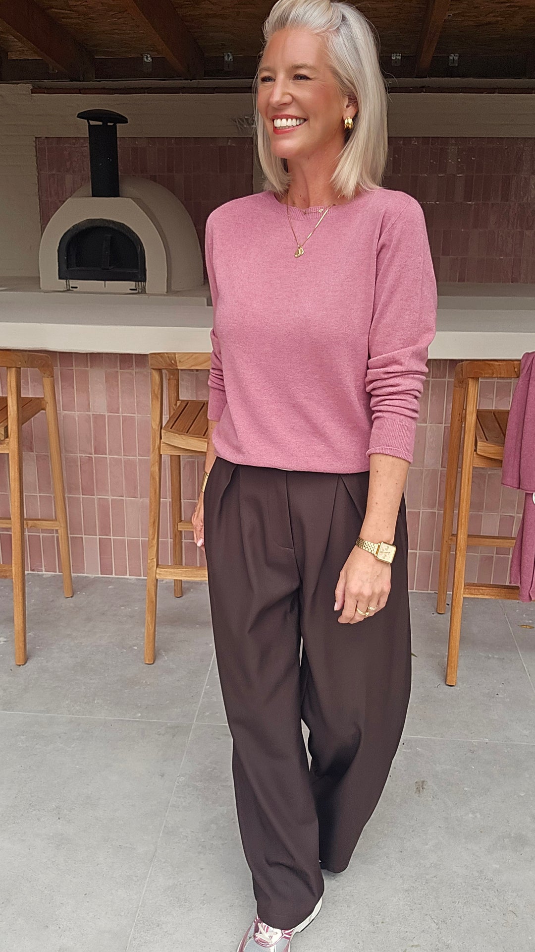 YVI knit dusty rose