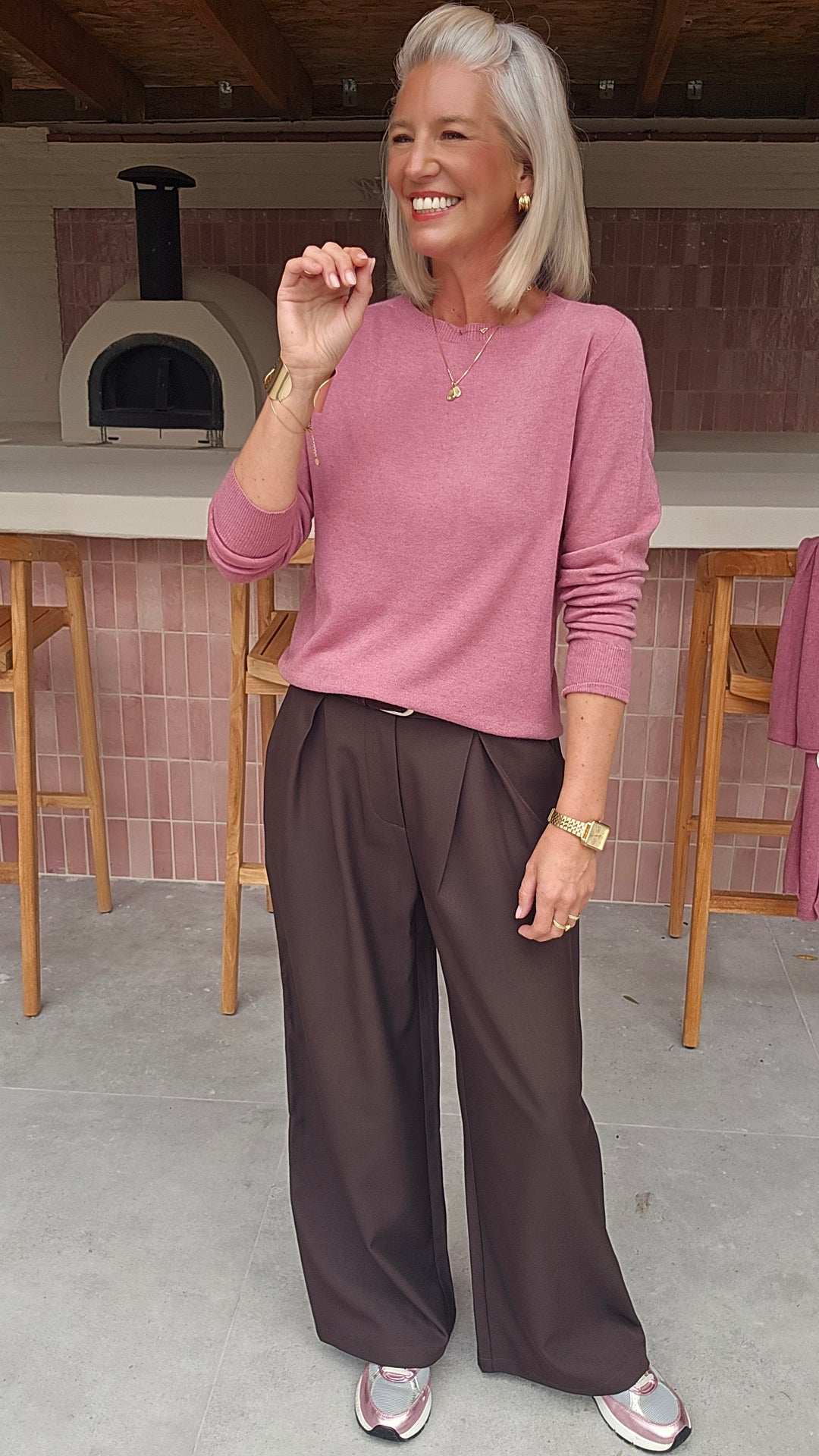 YVI knit dusty rose