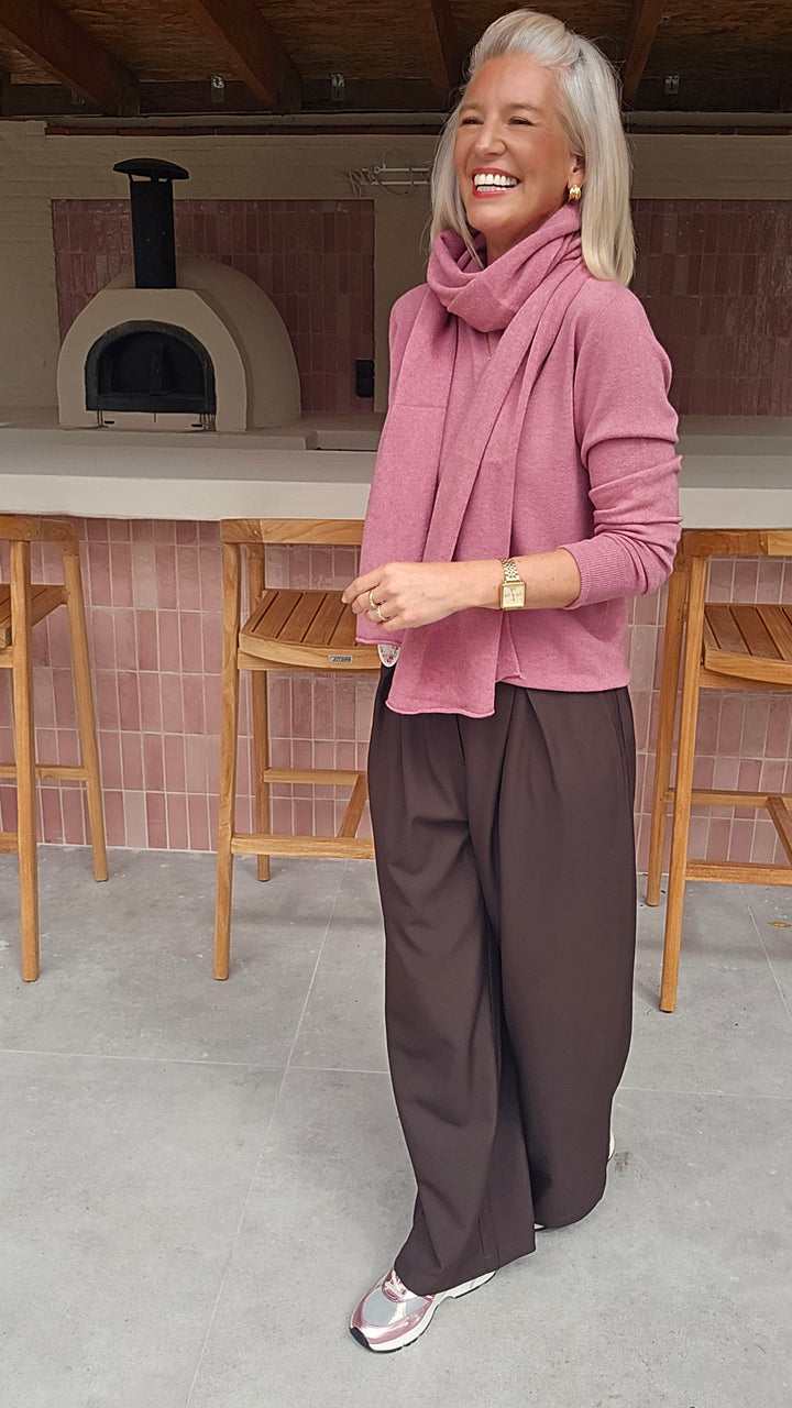 YVI knit dusty rose