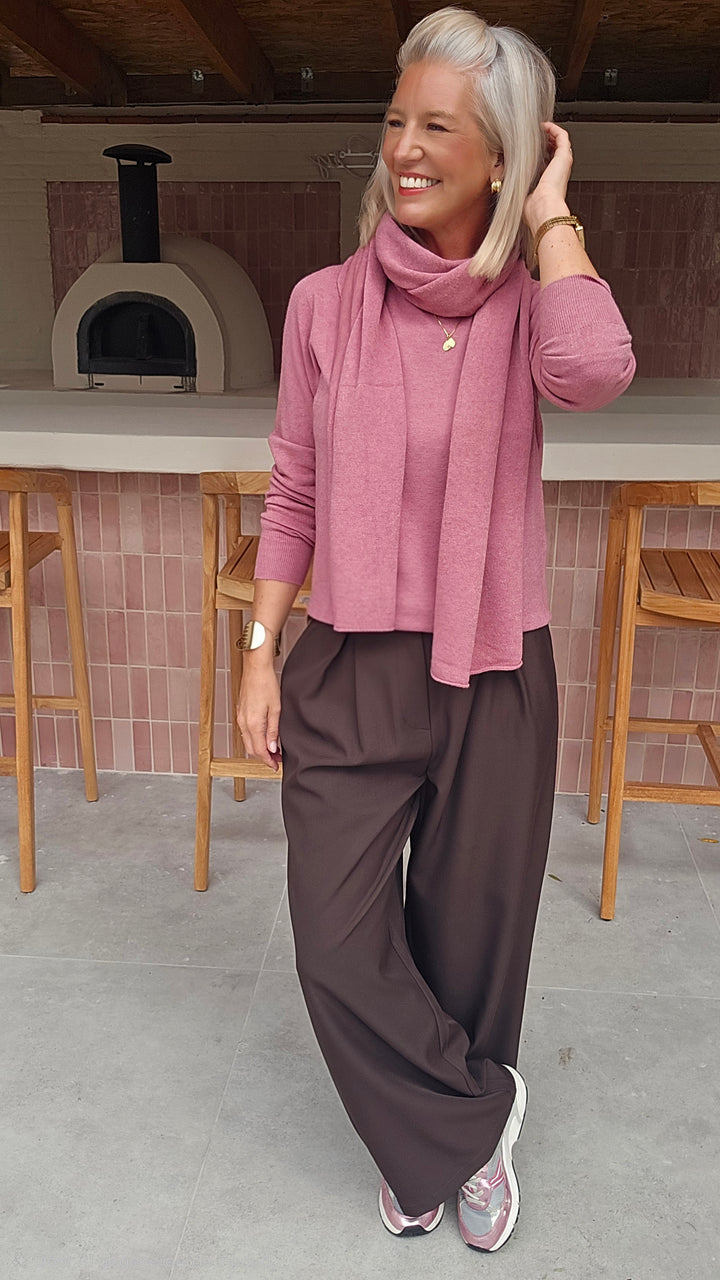 YVI scarf dusty rose