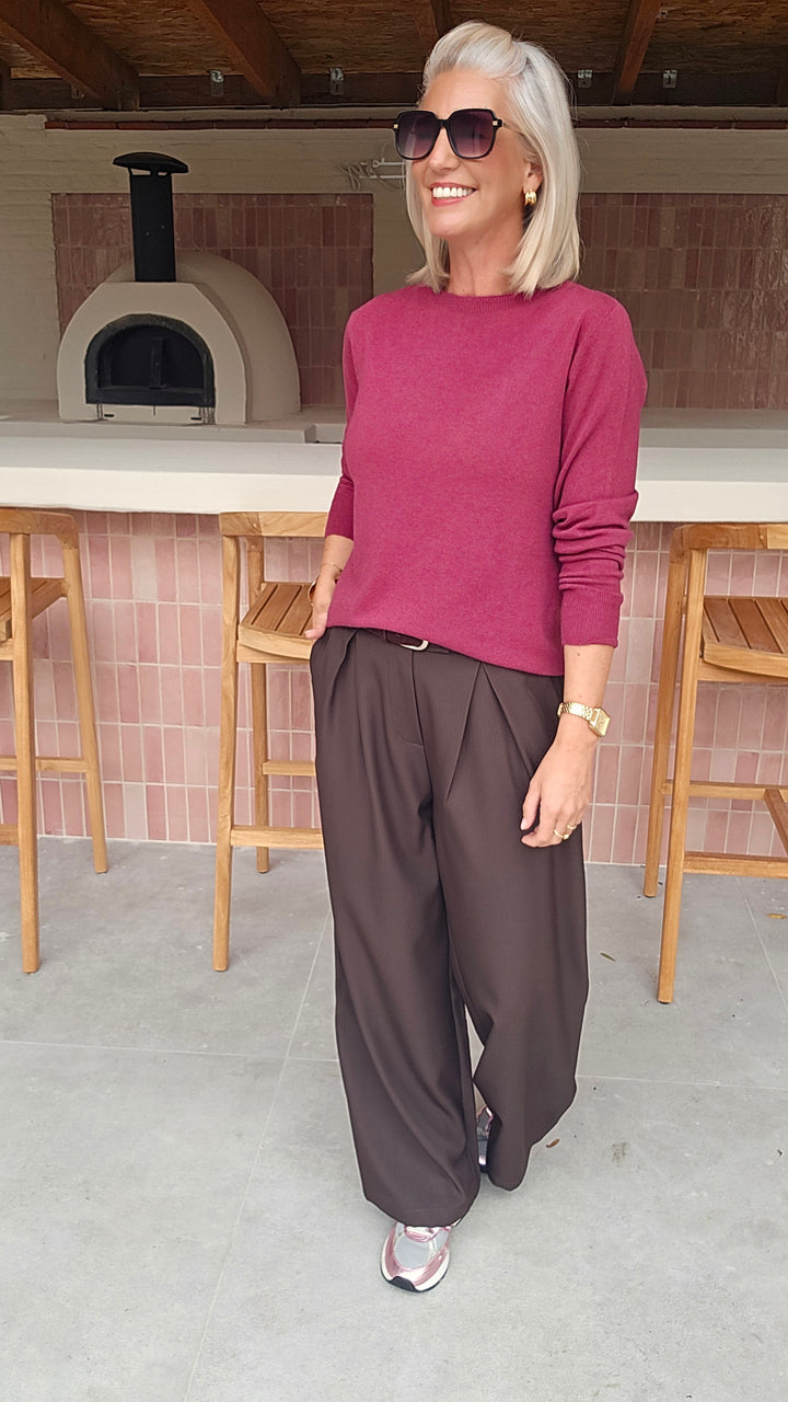 YVI knit burgundy