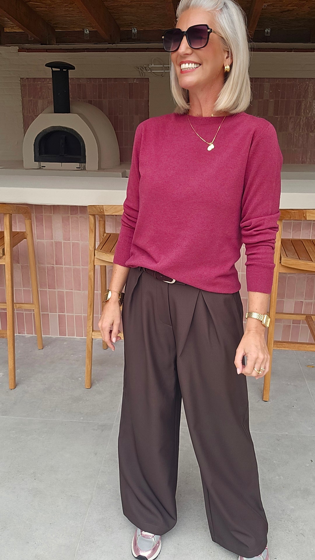 YVI knit burgundy