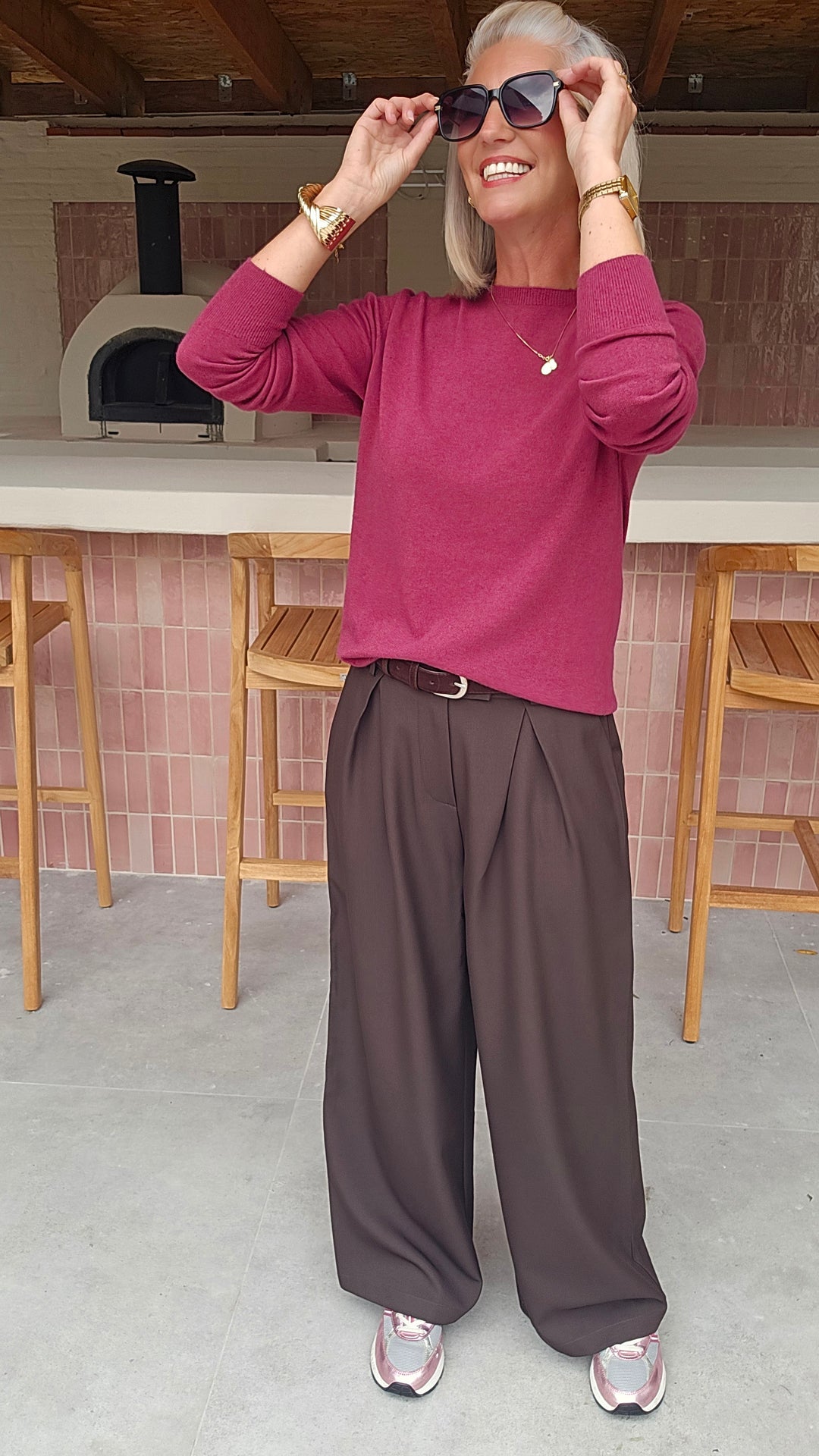 YVI knit burgundy