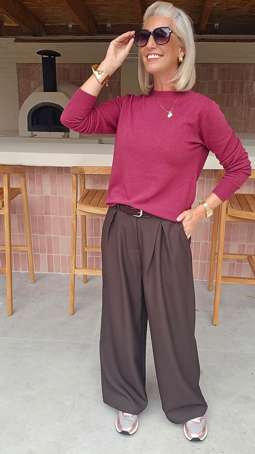 YVI knit burgundy