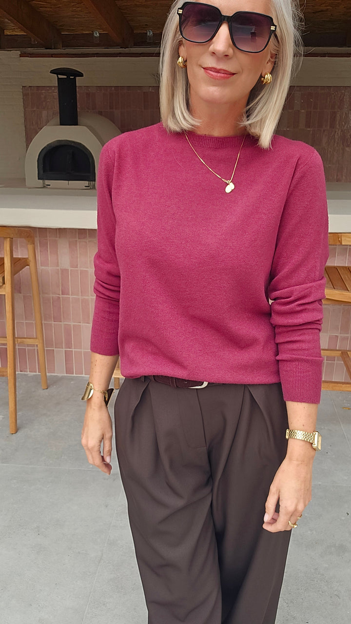 YVI knit burgundy