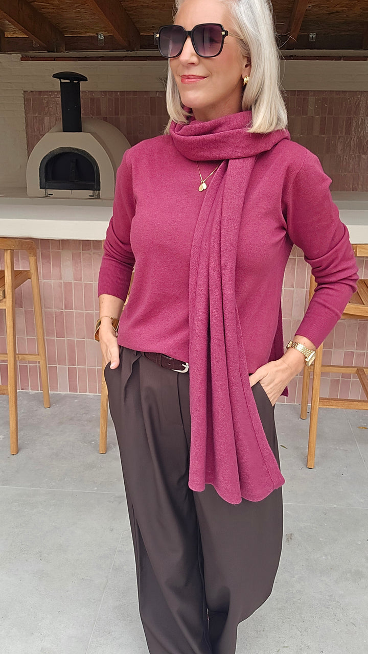 YVI knit burgundy