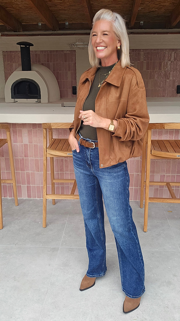 CELIA basic knit khaki