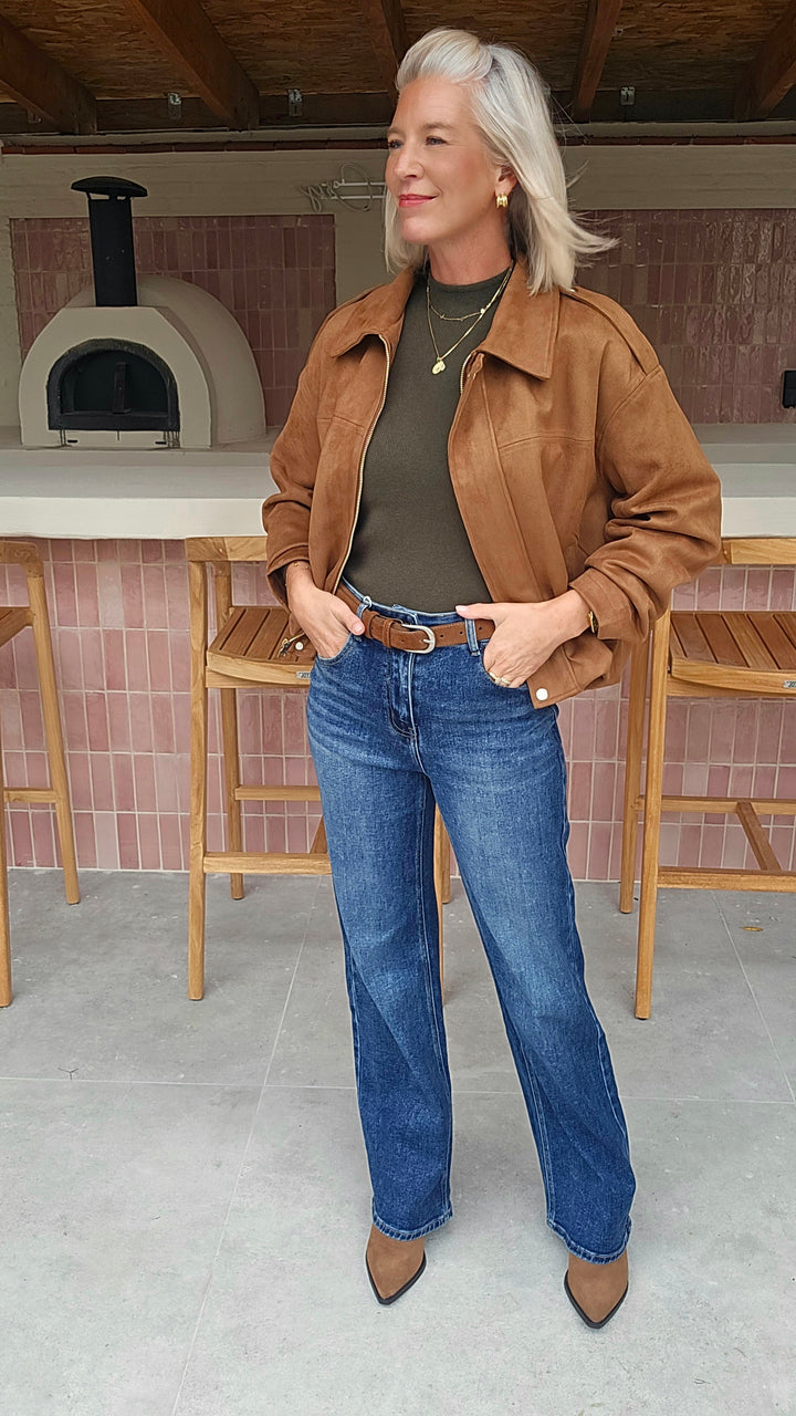 ROSALYN wide leg jeans darker blue