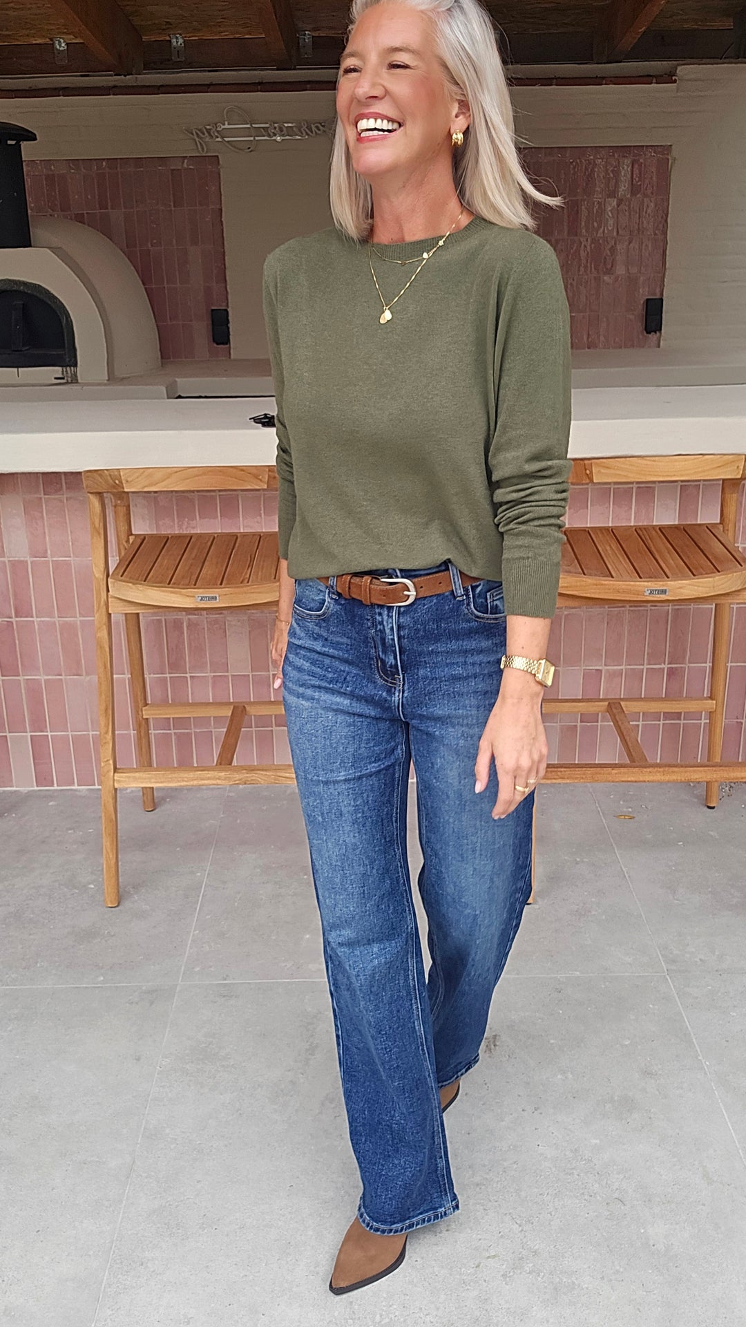 YVI knit burnt olive