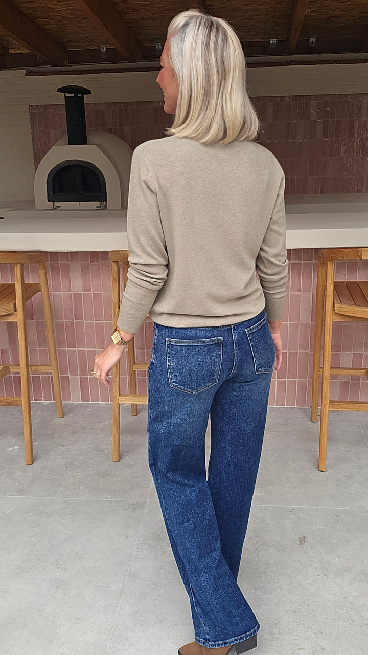 YVI knit sage taupe