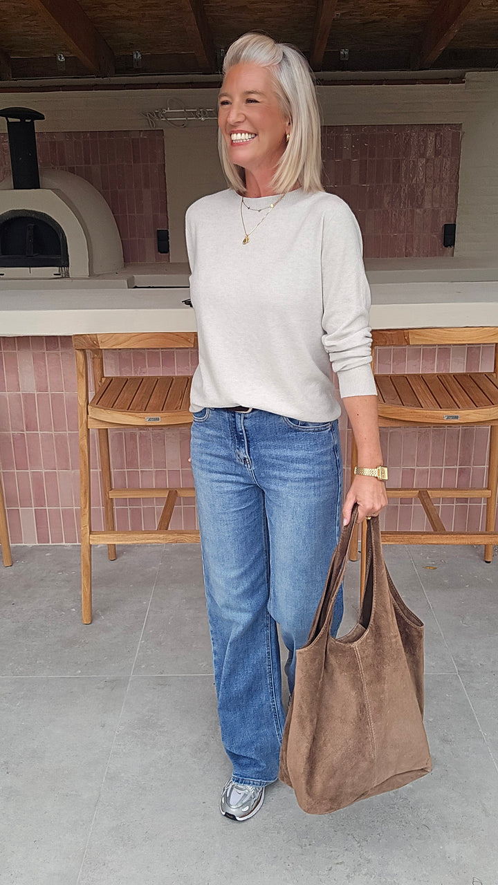 ROSALYN wide leg jeans softer blue