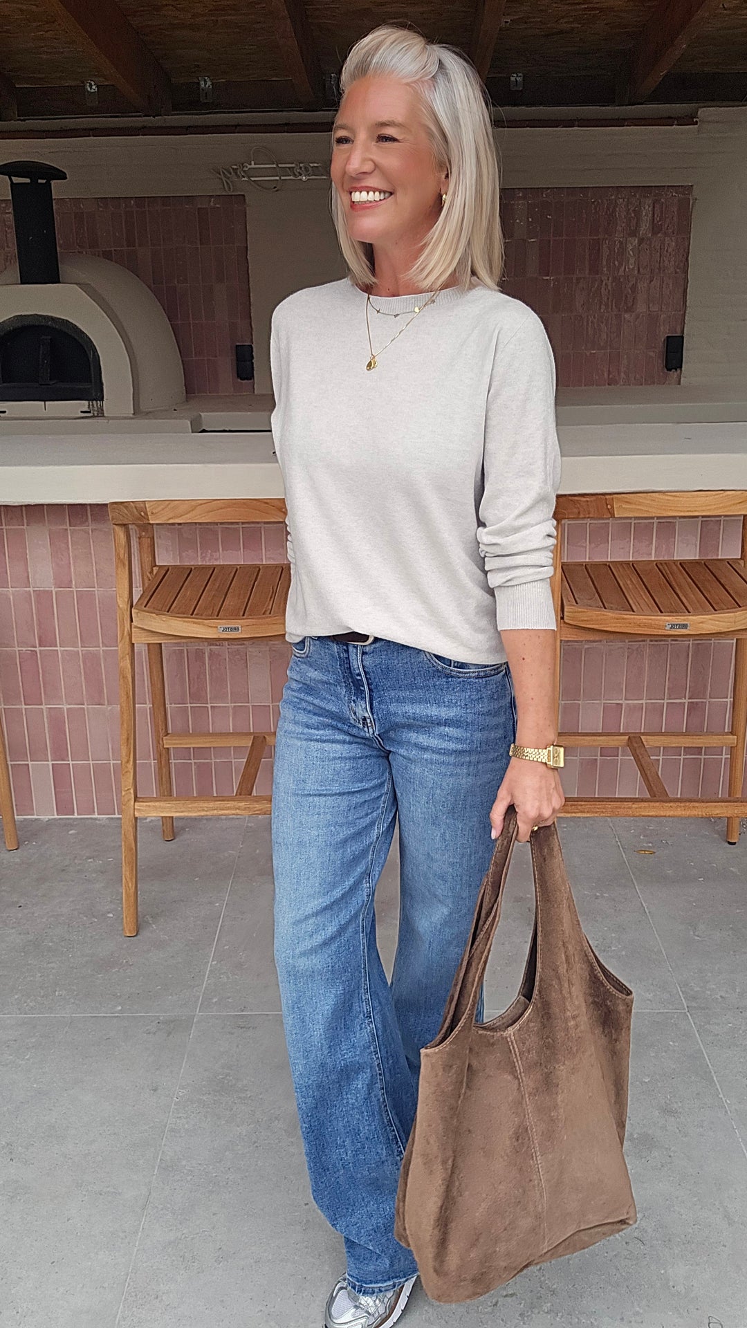 ROSALYN wide leg jeans softer blue