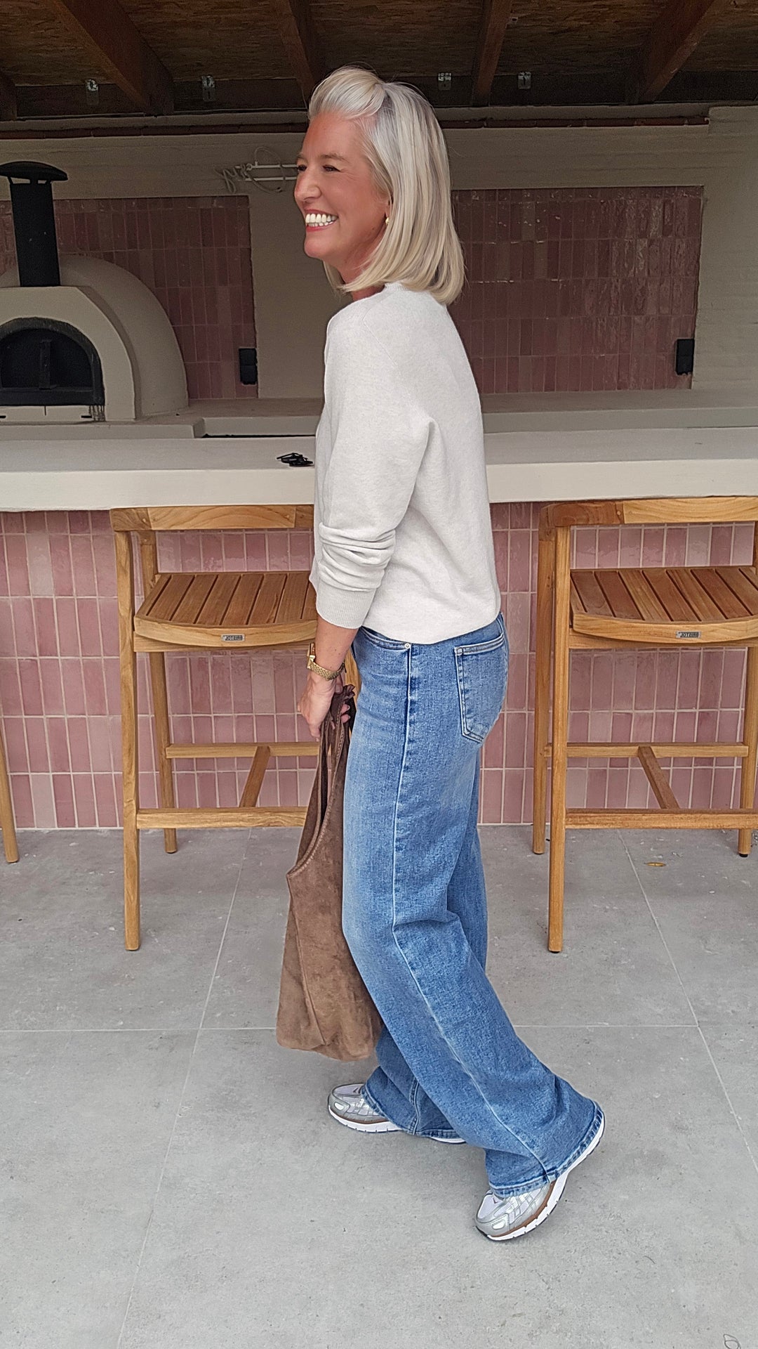 ROSALYN wide leg jeans softer blue