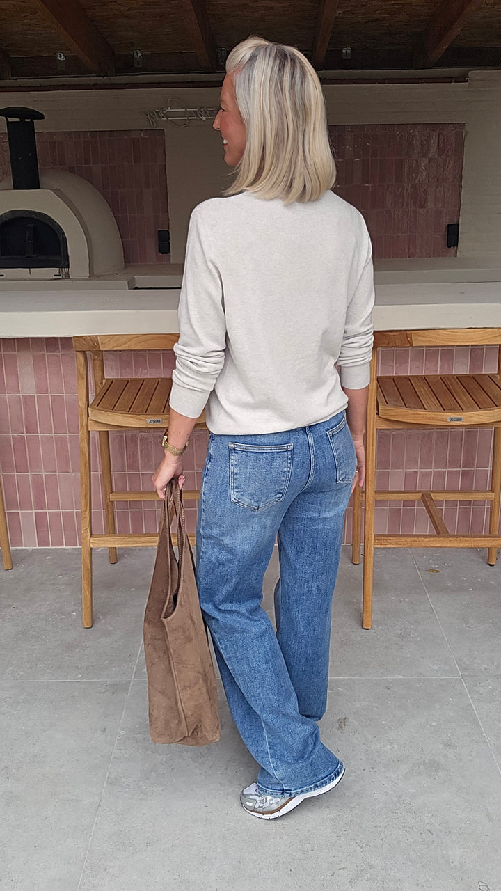 ROSALYN wide leg jeans softer blue