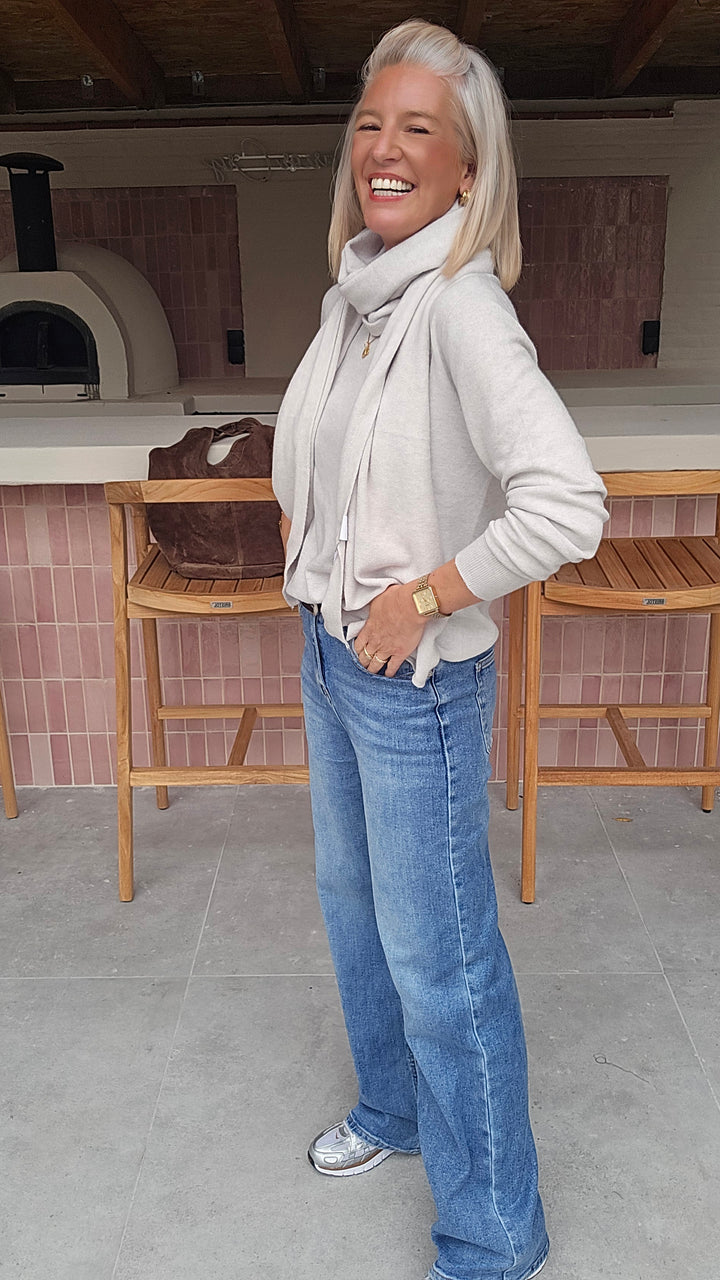 ROSALYN wide leg jeans softer blue
