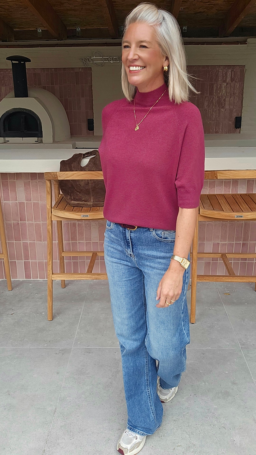 YSABEL knit burgundy