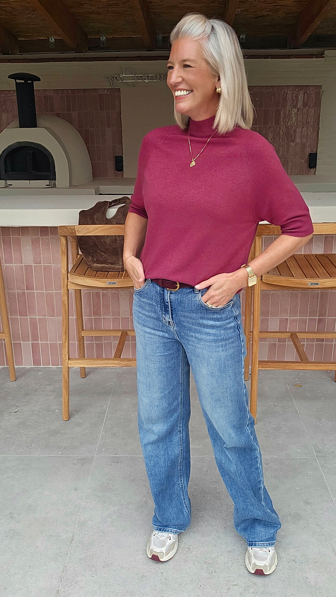 YSABEL knit burgundy