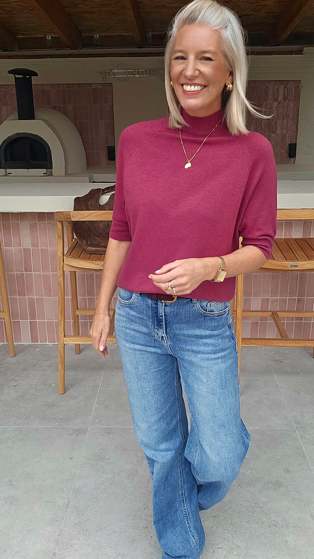 YSABEL knit burgundy