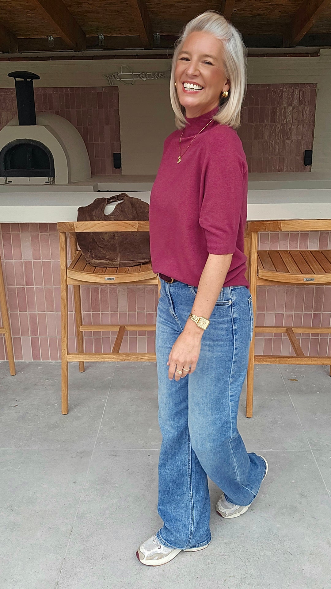 YSABEL knit burgundy