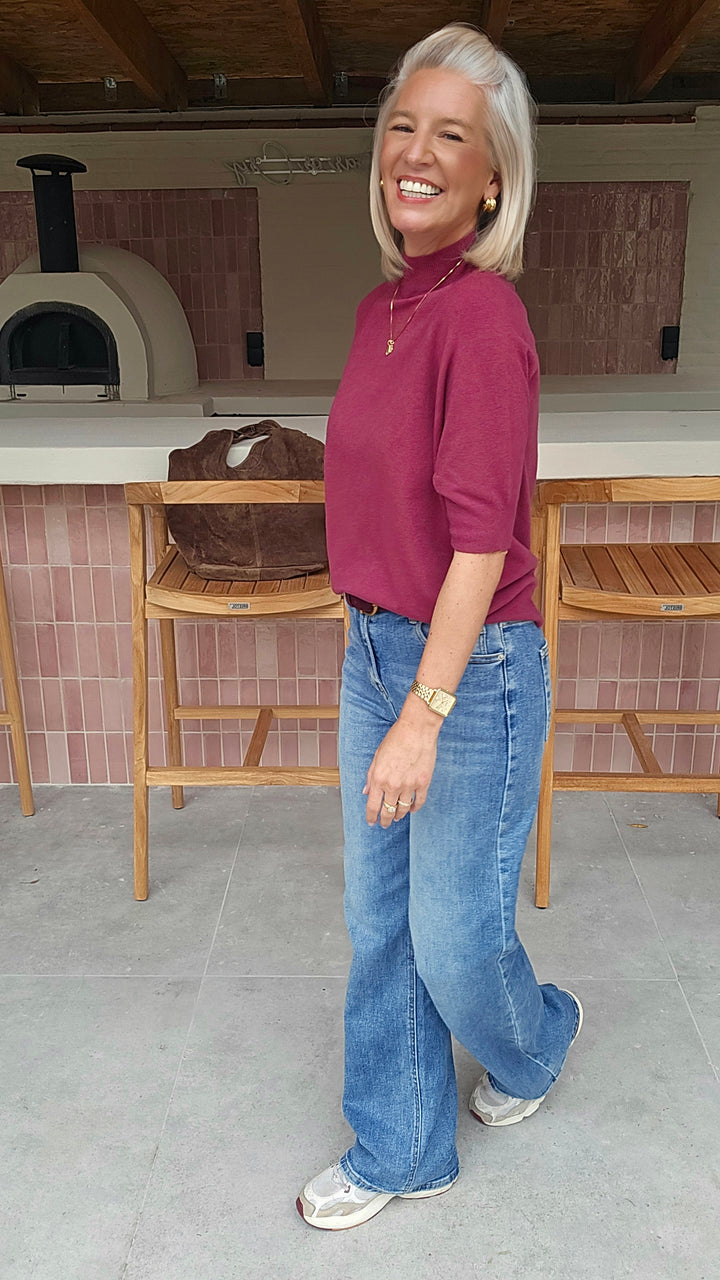 YSABEL knit burgundy