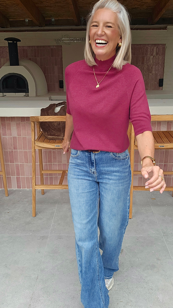 YSABEL knit burgundy