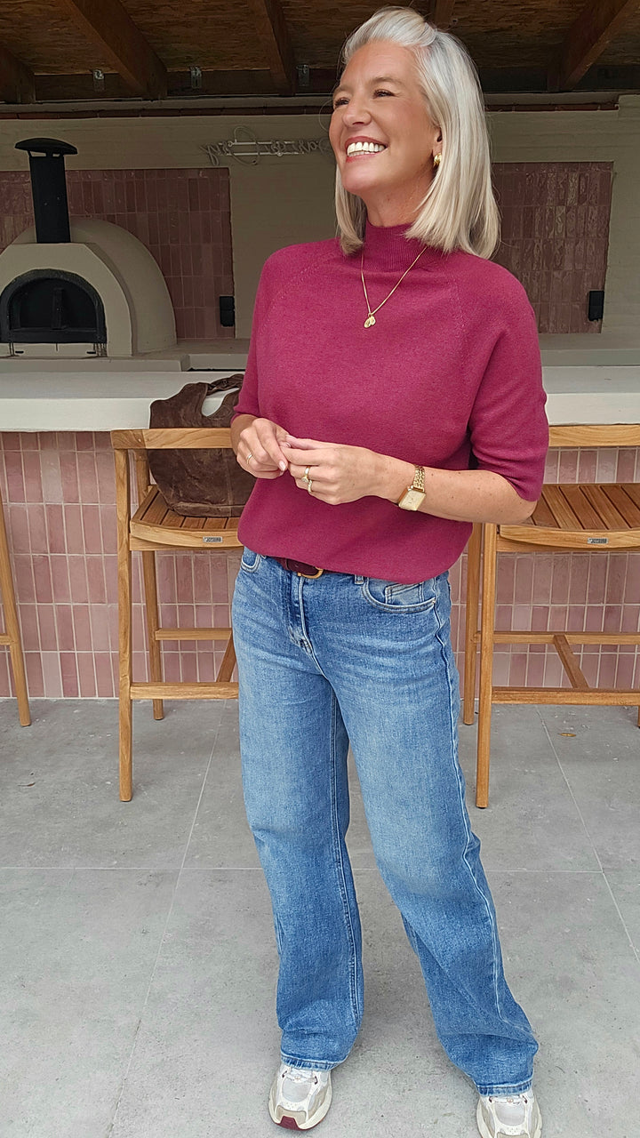YSABEL knit burgundy
