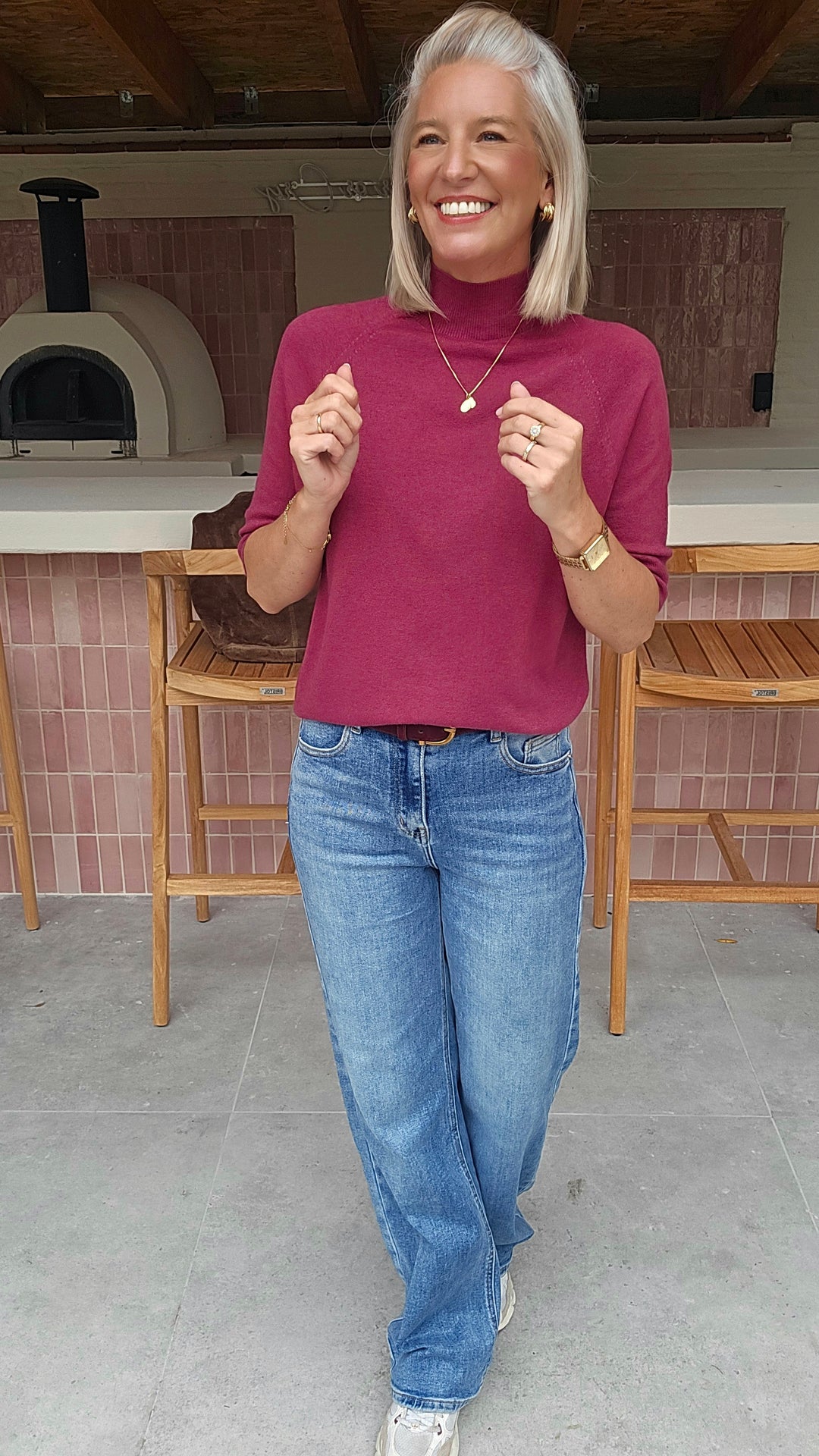 YSABEL knit burgundy