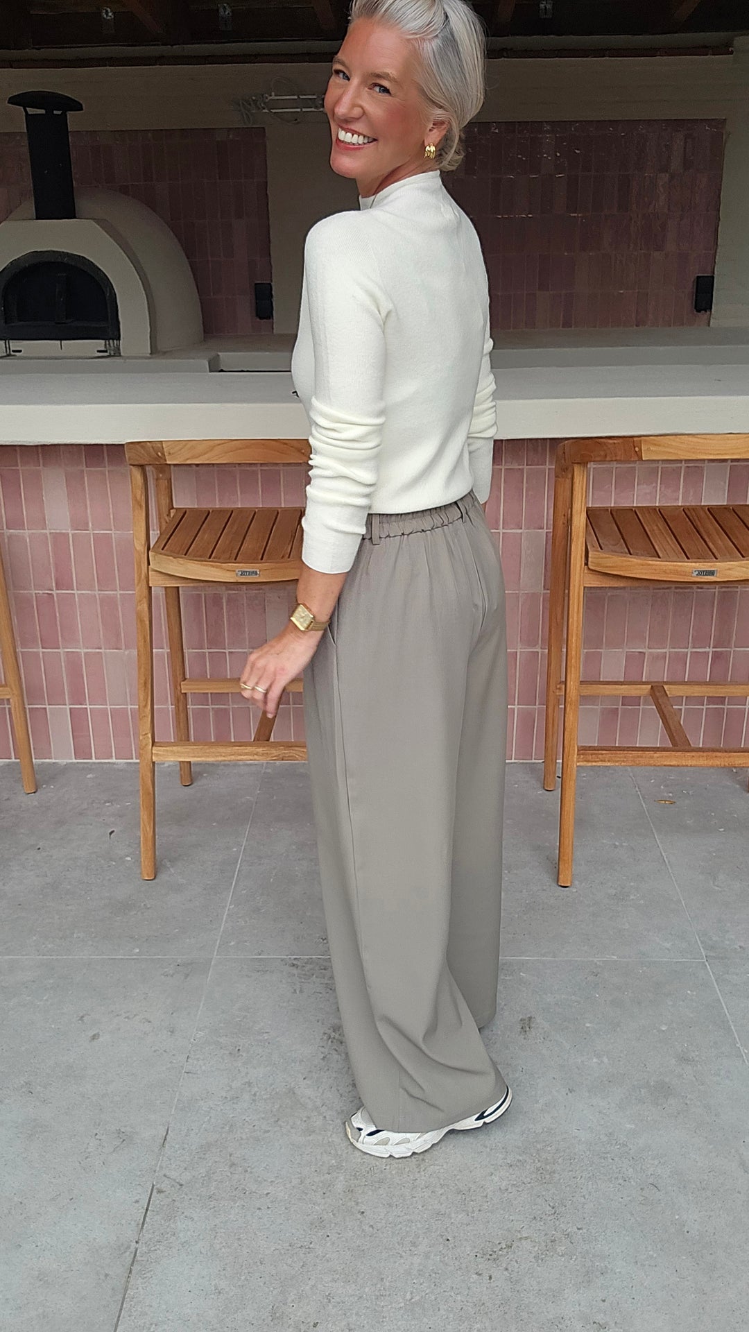 CELIA basic knit ecru