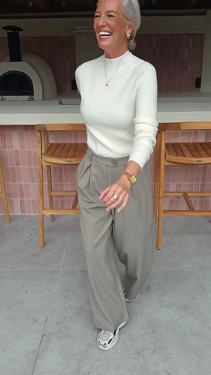 CELIA basic knit ecru