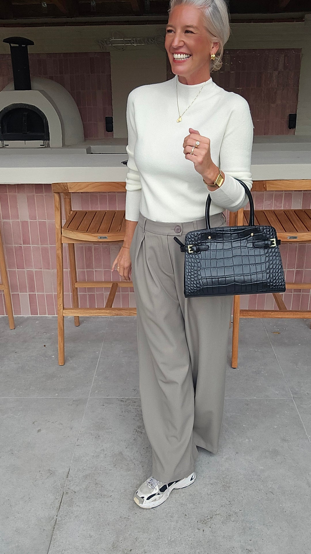 CELIA basic knit ecru