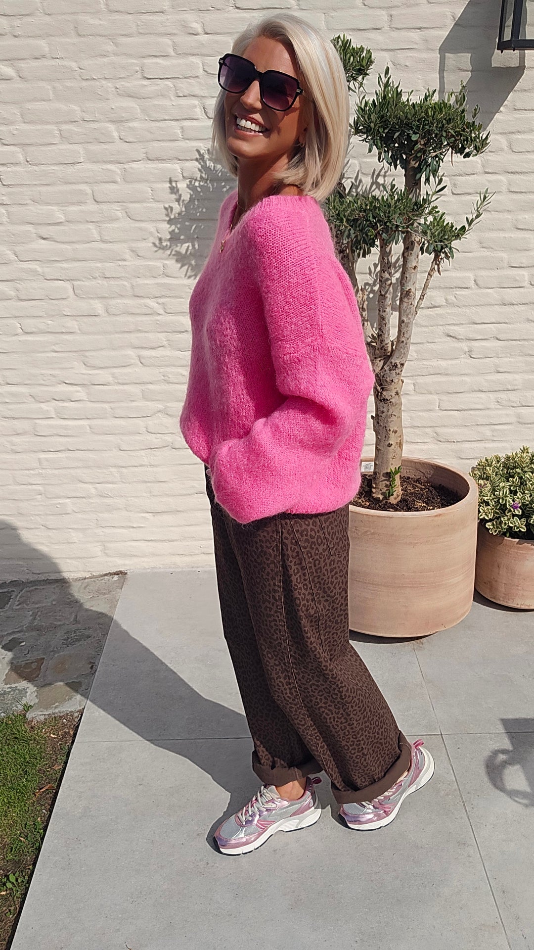 GIGI mohair knit candy pink