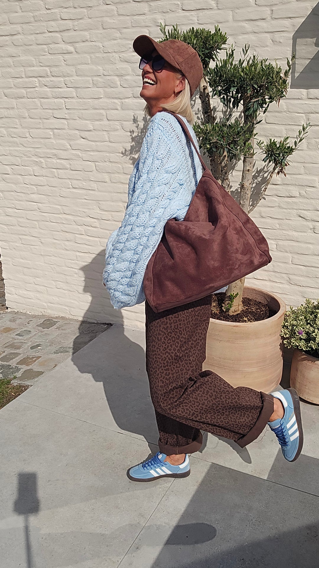 SAAR cable knit ice blue