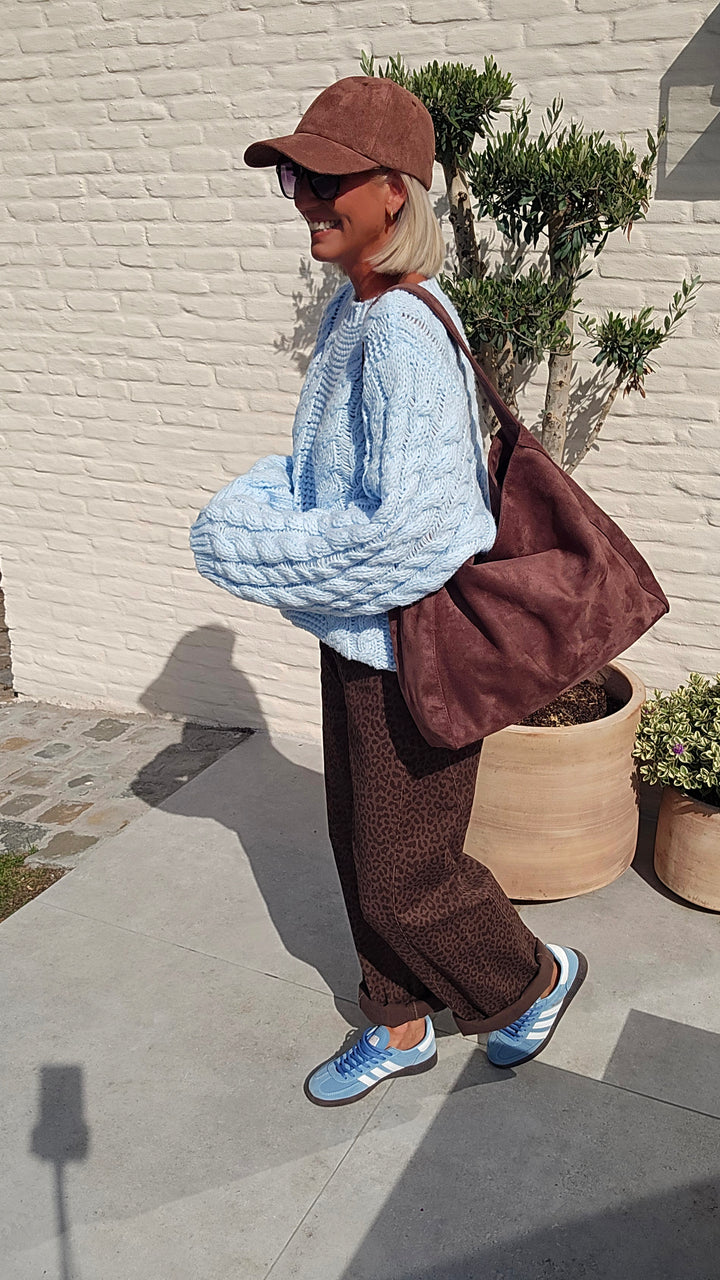 BILLIE balloon jeans brown chocolat